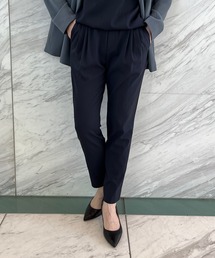 INDIVI | 【パンツ人気1位/褒められパンツ/洗える】タックテーパードパンツ(その他パンツ)