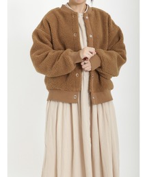 Samansa Mos2 | ライトボアショートブルゾン(ブルゾン)