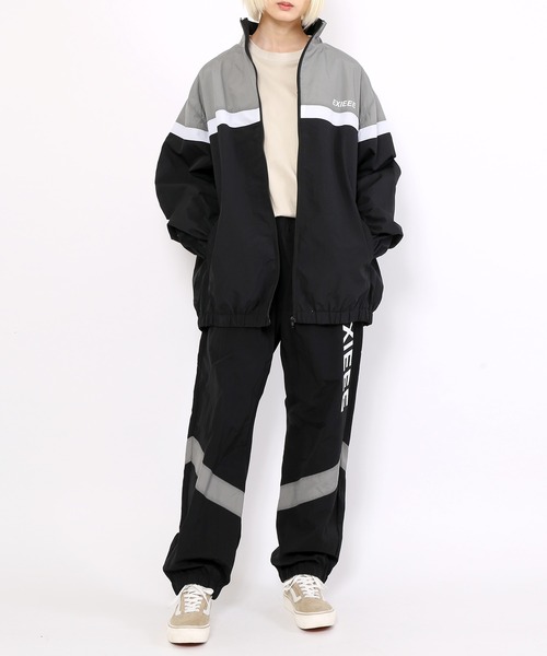 EXIEEE(イグジー)の「ナイロントラックパンツ(その他パンツ・レディース・グリーン/ブラック・MEDIUM/SMALL/LARGE)」の13枚目の写真