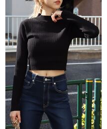 EVRIS | ワイドリブハイネックニットトップス(ニット/セーター)