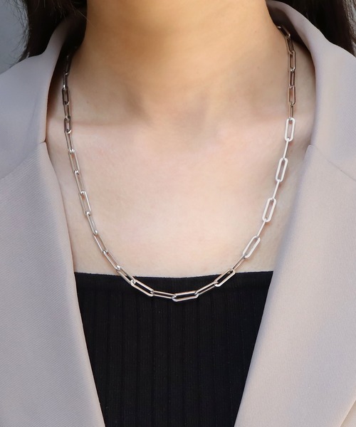 MBチェーンネックレス　ブラック•ホワイト セール】blackdia ocean ボックスチェーンネックレス