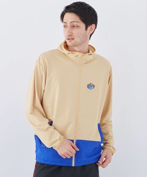 Ocean Pacific（オーシャンパシフィック）の「【OP:オーピー】ジップUVパーカー（パーカー・メンズ・ベージュ/ブラック/グレー・LARGE/MEDIUM/X-LARGE）」の3枚目の写真