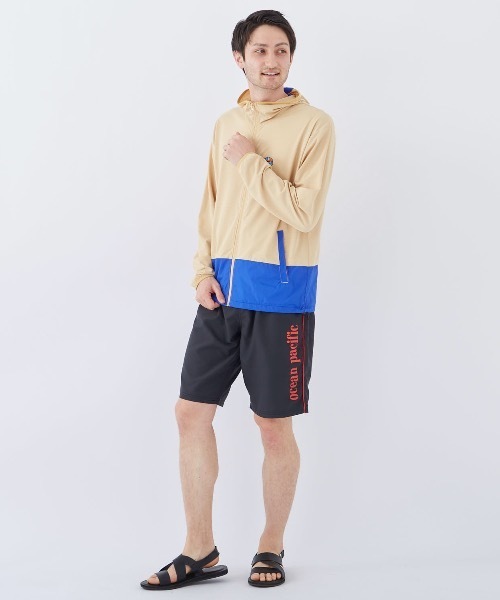 Ocean Pacific（オーシャンパシフィック）の「【OP:オーピー】ジップUVパーカー（パーカー・メンズ・ベージュ/ブラック/グレー・LARGE/MEDIUM/X-LARGE）」の14枚目の写真