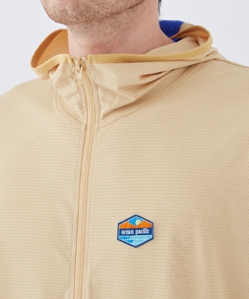Ocean Pacific（オーシャンパシフィック）の「【OP:オーピー】ジップUVパーカー（パーカー・メンズ・ベージュ/ブラック/グレー・LARGE/MEDIUM/X-LARGE）」の9枚目の写真