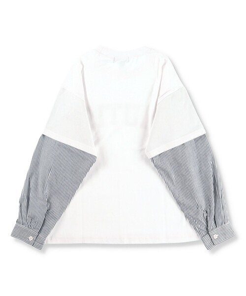 NAUTICA(ノーティカ)の「【NAUTICA/ノーティカ】シャツ重ね着風長袖Tシャツ ロンT(Tシャツ/カットソー・キッズ・ブルー/オフホワイト/ネイビー・L/S/M/XL/XS)」の19枚目の写真