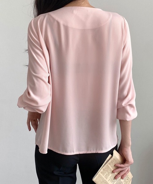 fd style(エフディ スタイル)の「二重カラーブラウス(シャツ/ブラウス・レディース・Black/White/PINK・FREE)」の8枚目の写真