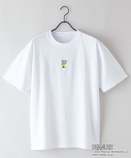 PEANUTS(ピーナッツ)の「【OUTDOOR PRODUCTS/アウトドアプロダクツ】【PEANUTS/ピーナッツ】スヌーピー コラボ Tシャツ ドロップショルダー オーバーサイズ(Tシャツ/カットソー・メンズ・ピンク系その他/オフホワイト/ブルー系その他/ホワイト・SMALL/MEDIUM/LARGE/X-LARGE)」の11枚目の写真