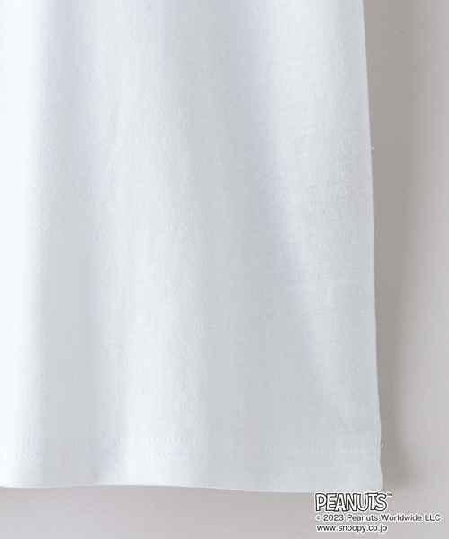 PEANUTS(ピーナッツ)の「【OUTDOOR PRODUCTS/アウトドアプロダクツ】【PEANUTS/ピーナッツ】スヌーピー コラボ Tシャツ ドロップショルダー オーバーサイズ(Tシャツ/カットソー・メンズ・ピンク系その他/オフホワイト/ブルー系その他/ホワイト・SMALL/MEDIUM/LARGE/X-LARGE)」の12枚目の写真