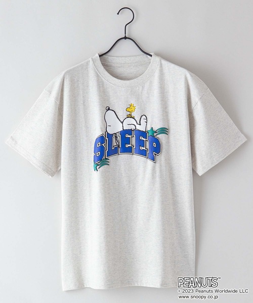 PEANUTS(ピーナッツ)の「【OUTDOOR PRODUCTS/アウトドアプロダクツ】【PEANUTS/ピーナッツ】スヌーピー コラボ Tシャツ ドロップショルダー オーバーサイズ(Tシャツ/カットソー・メンズ・ピンク系その他/オフホワイト/ブルー系その他/ホワイト・SMALL/MEDIUM/LARGE/X-LARGE)」の18枚目の写真