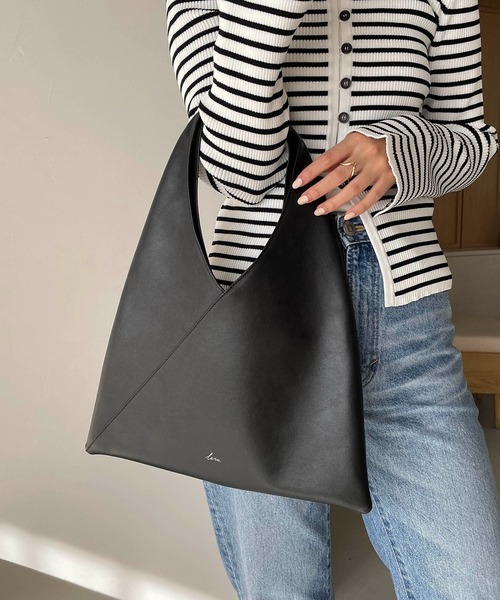 CAPRICIEUX LE'MAGE（カプリシューレマージュ）の「トライアングルトートバッグ（トートバッグ・レディース・ホワイト/キャメル/ブラック・FREE）」の8枚目の写真