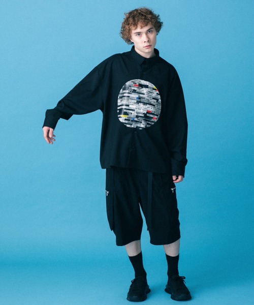 DANKE SCHON（ダンケシェーン）の「DankeSchon/ダンケシェーン/combineチェーンシャツ（シャツ/ブラウス・メンズ・ブラック/ホワイト・F）」の19枚目の写真