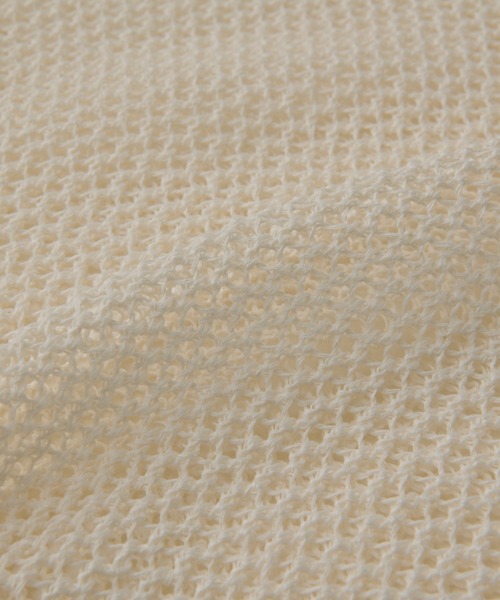 un dix cors(アンディコール)の「ギマ片畦ベスト(ベスト・レディース・モカ/アイボリー/ブラック・FREE)」の11枚目の写真