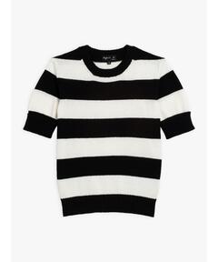 COMME des GARCONS マルチボーダー ショート丈 ニット コットン天竺 マルチボーダー TEE（Tシャツ/カットソー）｜COMME
