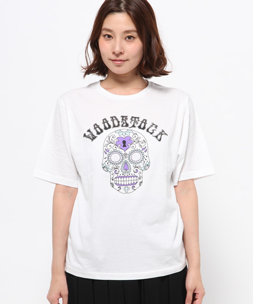 WEGO(ウィゴー)の「WEGO/70sモチーフTシャツ(Tシャツ/カットソー・レディース・ブラック/オフホワイト・FREE)」の3枚目の写真