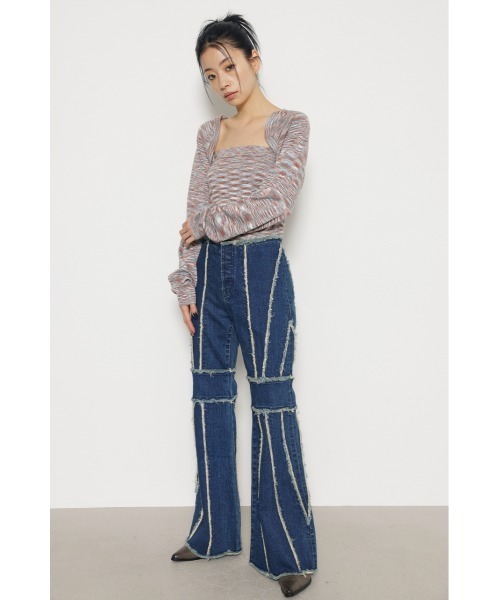 LAGUA GEM（ラグアジェム）の「KNIT BOLERO SET ボレロ（ニット/セーター・レディース・オレンジ/グレー/カーキ・FREE）」の16枚目の写真