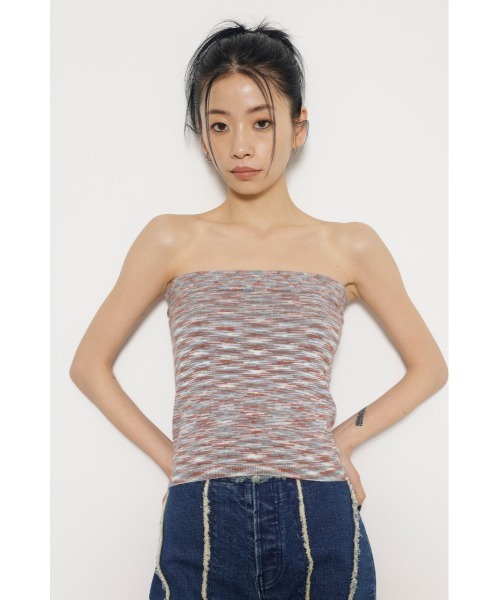 LAGUA GEM（ラグアジェム）の「KNIT BOLERO SET ボレロ（ニット/セーター・レディース・オレンジ/グレー/カーキ・FREE）」の21枚目の写真