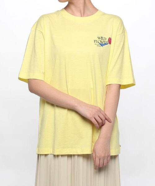 SCOTCH&SODA(スコッチアンドソーダ)の「【SCOTCH & SODA】ワンポイントTシャツ(Tシャツ/カットソー・レディース・オフホワイト/レモンイエロー・2)」の2枚目の写真