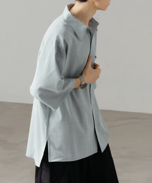 epnok(エプノック)の「スラブツイルルーズシャツ(シャツ/ブラウス・メンズ・ベージュ/ピンク/ブルー・SMALL/MEDIUM/LARGE)」の13枚目の写真