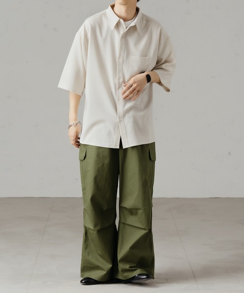 epnok(エプノック)の「スラブツイルルーズシャツ(シャツ/ブラウス・メンズ・ベージュ/ピンク/ブルー・SMALL/MEDIUM/LARGE)」の7枚目の写真