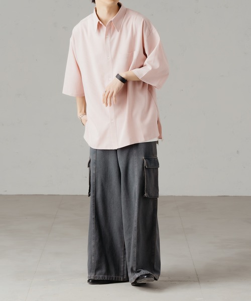 epnok(エプノック)の「スラブツイルルーズシャツ(シャツ/ブラウス・メンズ・ベージュ/ピンク/ブルー・SMALL/MEDIUM/LARGE)」の20枚目の写真