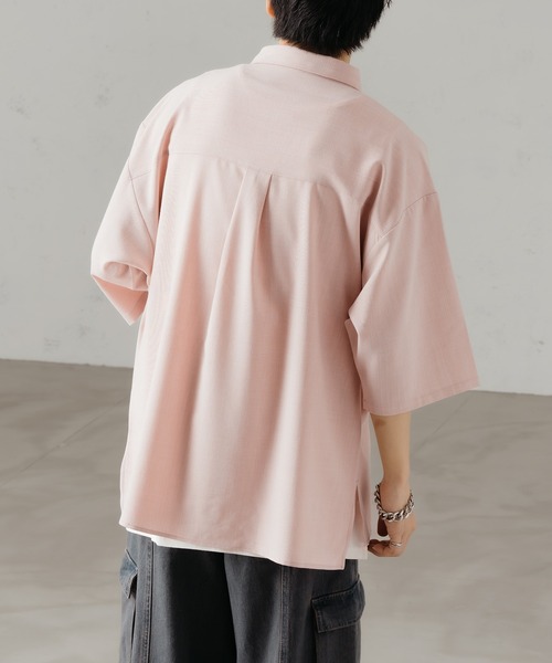 epnok(エプノック)の「スラブツイルルーズシャツ(シャツ/ブラウス・メンズ・ベージュ/ピンク/ブルー・SMALL/MEDIUM/LARGE)」の5枚目の写真