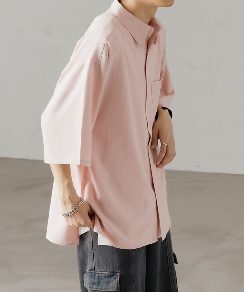 epnok(エプノック)の「スラブツイルルーズシャツ(シャツ/ブラウス・メンズ・ベージュ/ピンク/ブルー・SMALL/MEDIUM/LARGE)」の14枚目の写真