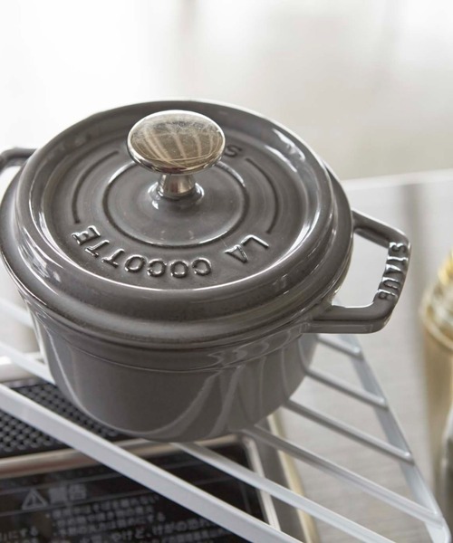 BIRTHDAY BAR（バースデイバー）の「tower コンロコーナーラック（キッチン収納・レディース・ホワイト/ブラック・フリー）」の6枚目の写真