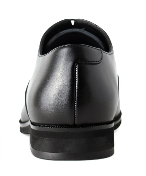 Midland FootWears（ミッドランド フットウエアーズ）の「WEB限定 レザー 内羽根 スクエアトゥ ストレートチップ ドレスシューズ / Midland Footwears 000007（ドレスシューズ・メンズ・ブラック・25.0cm/25.5cm/26.0cm/26.5cm/27.0cm/27.5cm/28.0cm）」の14枚目の写真