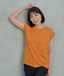Arinomama 16sピグメント天竺フレンチスリーブTシャツ