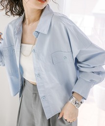 mystic | オーバーショートシャツ(シャツ/ブラウス)