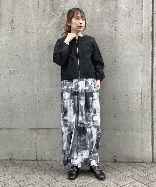 COMME CA ISM(コムサイズム)の「シアーブルゾン(ブルゾン・レディース・ブラック/チェック・MEDIUM/LARGE)」の18枚目の写真
