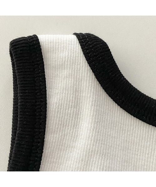 Revo.（レボ）の「【パット付き】ロゴプリント タンクトップ パイピング ブラトップ（タンクトップ・レディース・ホワイト/ブラウン/チャコール・FREE）」の20枚目の写真