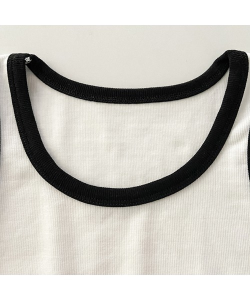 Revo.（レボ）の「【パット付き】ロゴプリント タンクトップ パイピング ブラトップ（タンクトップ・レディース・ホワイト/ブラウン/チャコール・FREE）」の15枚目の写真