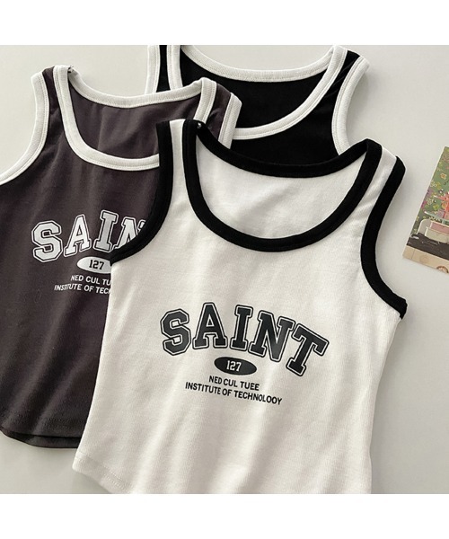 Revo.（レボ）の「【パット付き】ロゴプリント タンクトップ パイピング ブラトップ（タンクトップ・レディース・ホワイト/ブラウン/チャコール・FREE）」の16枚目の写真