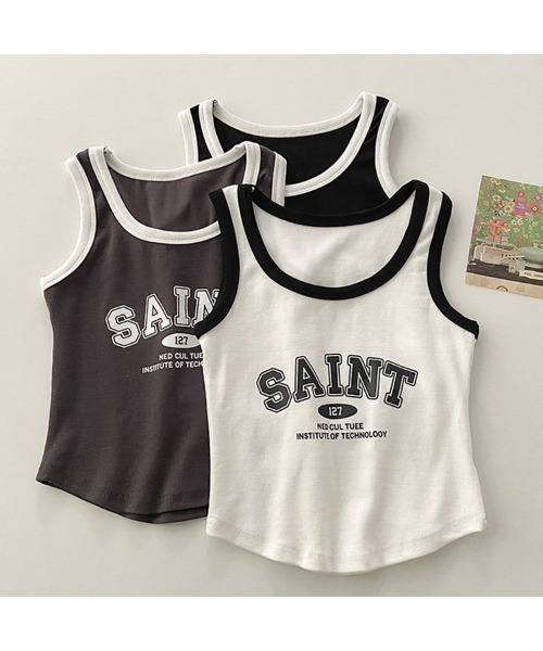 Revo.（レボ）の「【パット付き】ロゴプリント タンクトップ パイピング ブラトップ（タンクトップ・レディース・ホワイト/ブラウン/チャコール・FREE）」の12枚目の写真