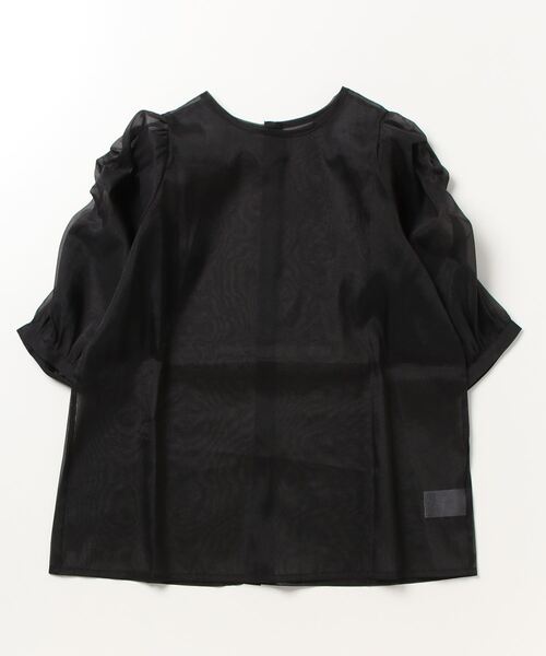 Per sist ence(パーシエンス)の「Per sist ence/パーシエンス オーガンジーシアーギャザーパフスリーブブラウス(シャツ/ブラウス・レディース・ブラック/グレー/オフホワイト・FREE)」の15枚目の写真
