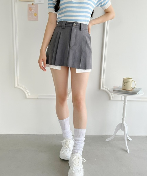 Loueme(ルエム)の「マイクロミニプリーツスカパン(スカート・レディース・ブラック/グレー/ベージュ・S/M)」の13枚目の写真