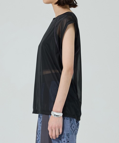 バイカラーシアートップ（Tシャツ/カットソー）｜PUBLIC TOKYO