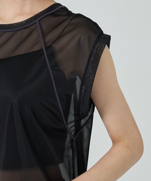 バイカラーシアートップ（Tシャツ/カットソー）｜PUBLIC TOKYO