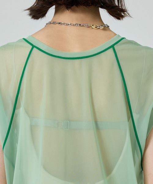 バイカラーシアートップ（Tシャツ/カットソー）｜PUBLIC TOKYO