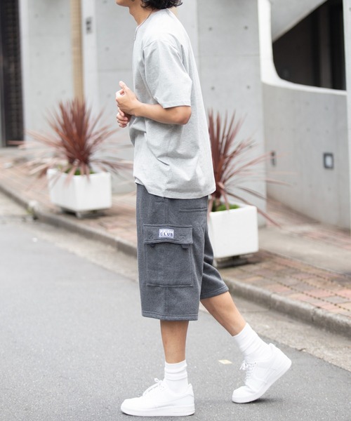 PRO CLUB （プロクラブ）の「【PRO CLUB】Fleece Cargo Short バギーショーツ バミューダパンツ PCB167 UNTR（カーゴパンツ・メンズ・グレー/ネイビー/チャコールグレー/ブラック・XL/L/M）」の22枚目の写真