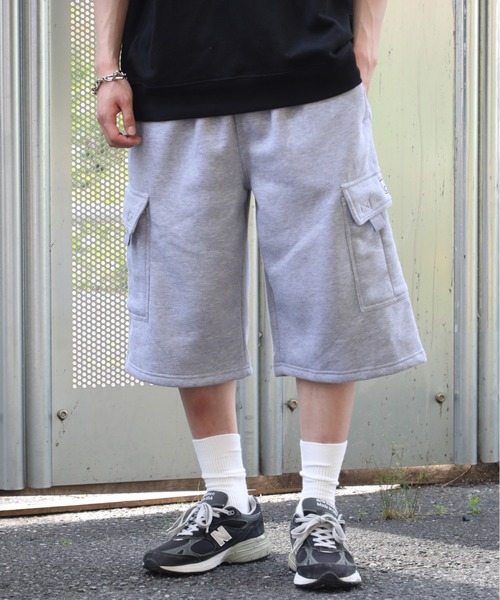 PRO CLUB （プロクラブ）の「【PRO CLUB】Fleece Cargo Short バギーショーツ バミューダパンツ PCB167 UNTR（カーゴパンツ・メンズ・グレー/ネイビー/チャコールグレー/ブラック・XL/L/M）」の13枚目の写真