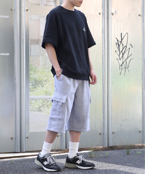 PRO CLUB （プロクラブ）の「【PRO CLUB】Fleece Cargo Short バギーショーツ バミューダパンツ PCB167 UNTR（カーゴパンツ・メンズ・グレー/ネイビー/チャコールグレー/ブラック・XL/L/M）」の17枚目の写真