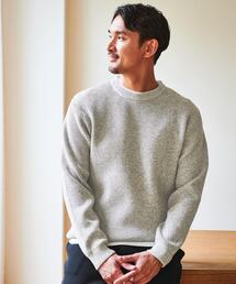 green label relaxing | 【WEB限定】JUSTFIT 畦 カラー ミックス クルーネック ニット(ニット/セーター)