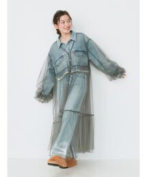 Ungrid | スリーブボリュームチュールワンピース(ワンピース)