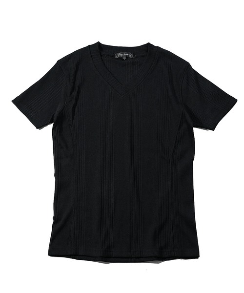 JOKER(ジョーカー)の「【JOKER】ランダムテレコVネック半袖Tシャツ メンズ タイトシルエット 無地 カットソー ホワイト 春服(Tシャツ/カットソー・メンズ・杢グレー/グレー/ブラック/ホワイト/ブルー/スミクロ/グリーン・S/XL/L/M)」の8枚目の写真