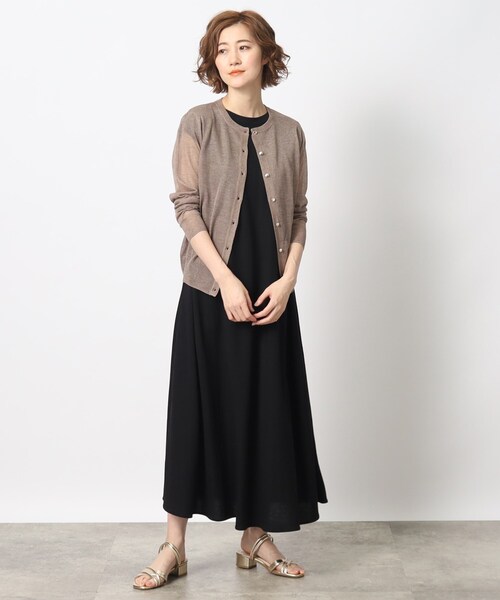 grove(グローブ)の「◆【さらっと1枚で着映え】フレンチスリーブワンピース(ワンピース・レディース・ブラック/ピンク系その他/ブラウン系/ブルー・02/03/04/01/05)」の9枚目の写真