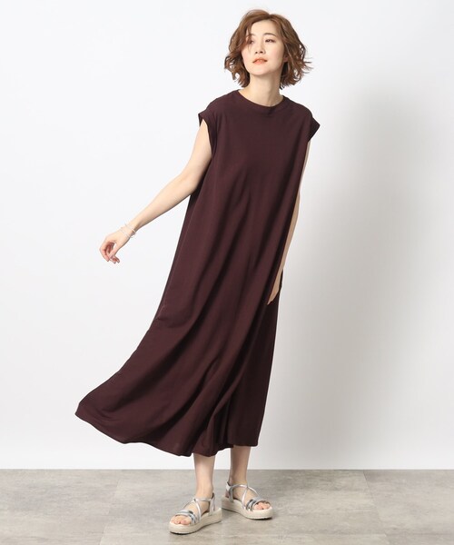 grove(グローブ)の「◆【さらっと1枚で着映え】フレンチスリーブワンピース(ワンピース・レディース・ブラック/ピンク系その他/ブラウン系/ブルー・02/03/04/01/05)」の12枚目の写真