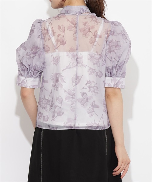 シャツ/ブラウス(半袖/袖なし) Willselection WILLSELECTION（ウィルセレクション）の「ラインフラワーリボン