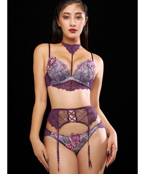 LINGERIEAM グリマーリリーシャープメイクブラ 3点 ランジェリ